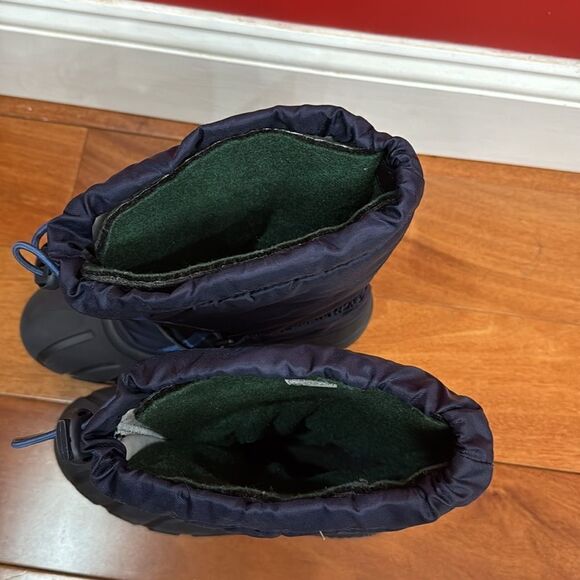 Sorel Flurry Snow Boots Youths Dark & Light Blue Grill Heatwave Shoes size 6 - Picture 9 of 10